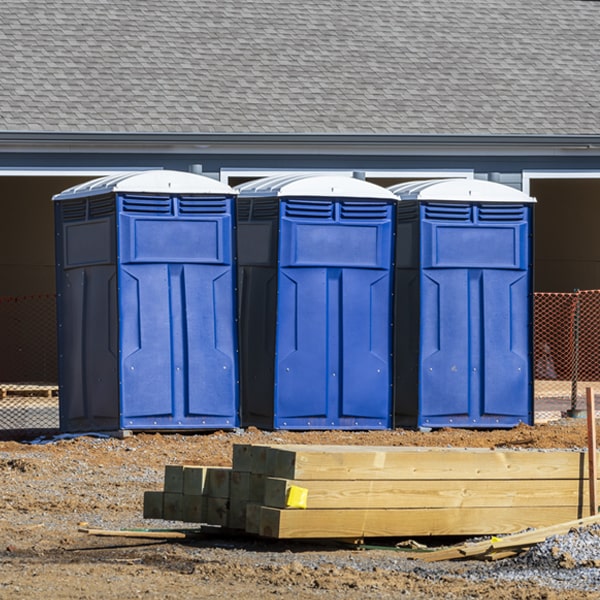 what is the expected delivery and pickup timeframe for the portable restrooms in Basehor